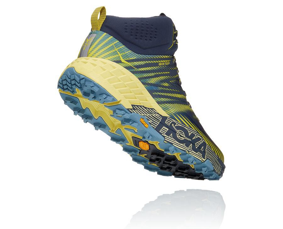 Hoka One One Speedgoat Mid Gore-Tex 2 Trailskor Herr - Marinblå - IRUZO-3897